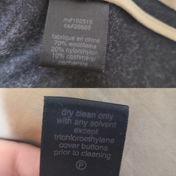 John Varvatos USA Wool Cashmere Blend Blazer Over Coat Jacket US Size 38 - Picture 7 of 7